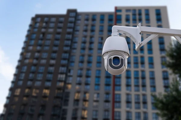 Cctv Monitoring Security Cameras Backdrop Views Condominium — ストック写真