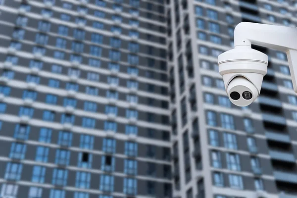 Cctv Monitoring Security Cameras Backdrop Views Condominium — Stock Photo, Image