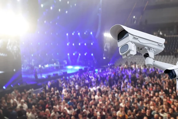 Surveillance Security Camera Cctv Blurred Concert Background — Foto de Stock
