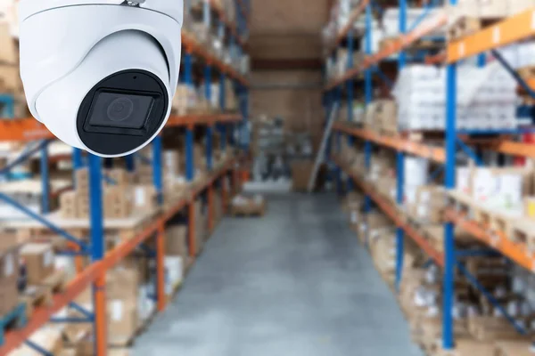 Videobewaking Bij Een Industriële Onderneming Videocamera Legt Uur Dag Vast — Stockfoto