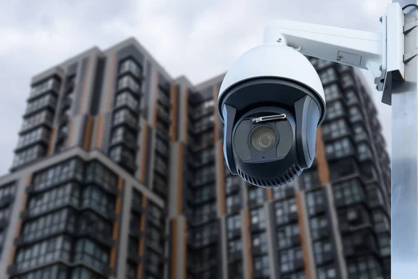 Sistemas Modernos Vigilancia Urbana Control Acceso Residencial — Foto de Stock