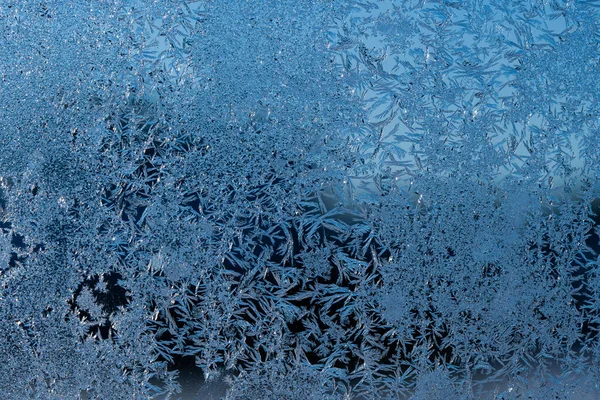 Inverno Gelido Sfondo Foto Accumulo Ghiaccio Una Finestra — Foto Stock