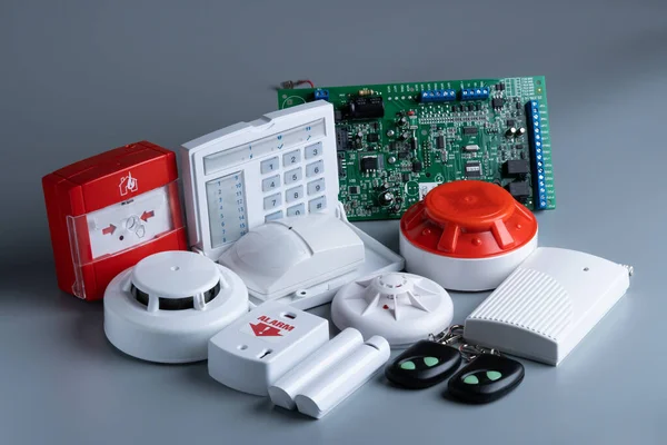 Sistemas Alarme Segurança Alarme Industrial Doméstico — Fotografia de Stock