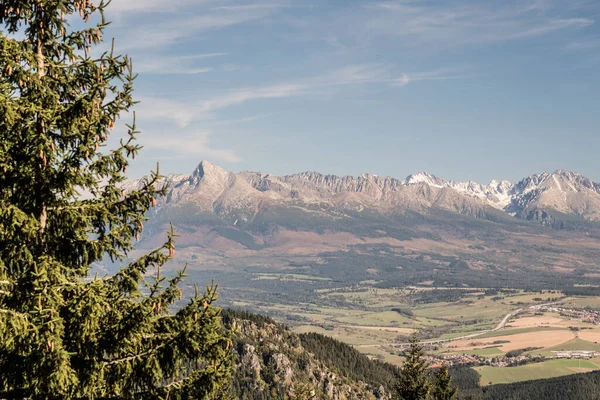 Vysoke Tatry Montañas Entre Krivan Koncista Pico Montaña Michalovske Sedlo — Foto de Stock