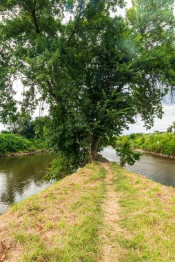 Odra ile Olse nehirlerinin kesiştiği yer - Bohumin kasabası yakınlarındaki sınırlarda.