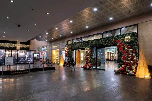 Weihnachtsdekoration Einkaufszentrum Makati City Metro Manila Philippinen 2021 — Stockfoto