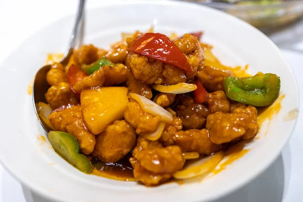 Popular Chinese Food Sweet Sour Pork Stock Picture