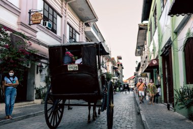Vigan Unesco Miras Bölgesi, Vigan Şehri, Filipinler, 29 Aralık 2021