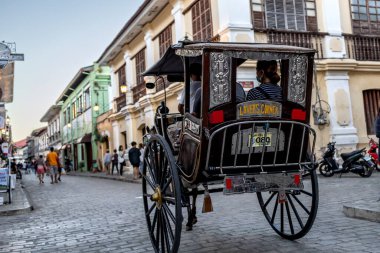 Vigan Unesco Miras Bölgesi, Vigan Şehri, Filipinler, 29 Aralık 2021
