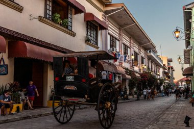 Vigan Unesco Miras Bölgesi, Vigan Şehri, Filipinler, 29 Aralık 2021