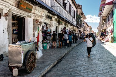 Vigan Unesco Miras Bölgesi, Vigan Şehri, Filipinler, 29 Aralık 2021