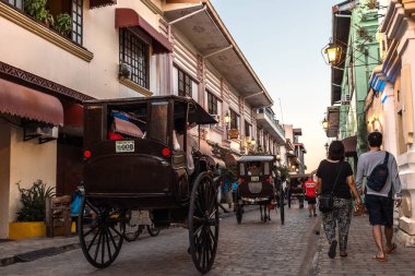 Vigan Unesco Miras Bölgesi, Vigan Şehri, Filipinler, 29 Aralık 2021