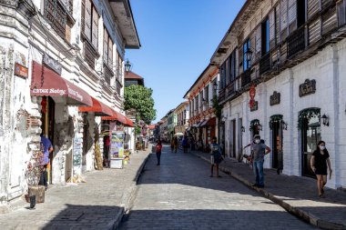 Vigan Unesco Miras Bölgesi, Vigan Şehri, Filipinler, 29 Aralık 2021