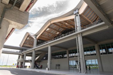 CLARK, PHILIPPINES - Apr 30,2022 Passenger Terminal at Clark New International Airport, an international gateway to the Philippines within Clark Freeport Zone, located northwest of Manila.