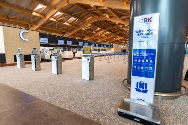 CLARK, PHIPPINES - Clark New International Airport 'taki 30 Nisan 2022 Yolcu Terminali, Manila' nın kuzeybatısındaki Clark Freeport Bölgesi 'ndeki Filipinler' e açılan uluslararası bir geçit..