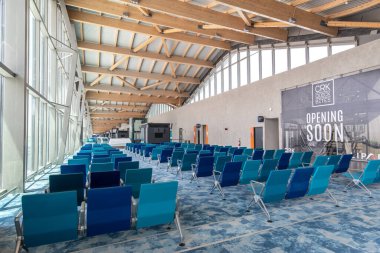 CLARK, PHIPPINES - Clark New International Airport 'taki 30 Nisan 2022 Yolcu Terminali, Manila' nın kuzeybatısındaki Clark Freeport Bölgesi 'ndeki Filipinler' e açılan uluslararası bir geçit..