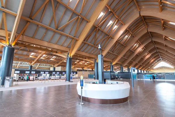 CLARK, PHIPPINES - Clark New International Airport 'taki 30 Nisan 2022 Yolcu Terminali, Manila' nın kuzeybatısındaki Clark Freeport Bölgesi 'ndeki Filipinler' e açılan uluslararası bir geçit..