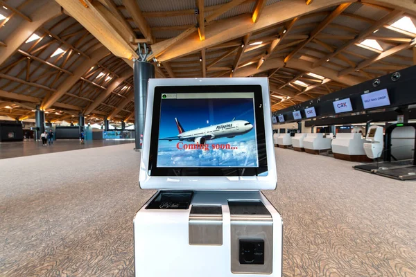 CLARK, PHIPPINES - Clark New International Airport 'taki 30 Nisan 2022 Yolcu Terminali, Manila' nın kuzeybatısındaki Clark Freeport Bölgesi 'ndeki Filipinler' e açılan uluslararası bir geçit..