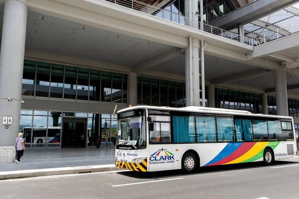 CLARK, PHIPPINES - Clark New International Airport 'taki 30 Nisan 2022 Yolcu Terminali, Manila' nın kuzeybatısındaki Clark Freeport Bölgesi 'ndeki Filipinler' e açılan uluslararası bir geçit..