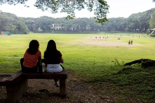 Oct 2002 Pessoas Que Visitam Para Desfrutar Fim Semana Universidade — Fotografia de Stock