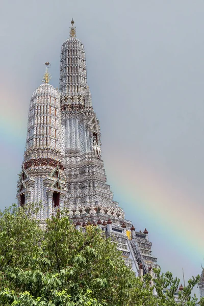 Feche Phra Prang Wat Arun Belo Templo Wat Arun Rio — Fotografia de Stock
