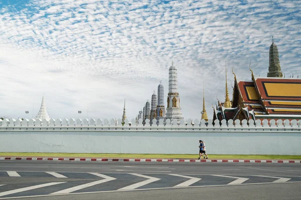 Fora Wat Phra Kaew Templo Esmeralda Buda Grande Palácio Banguecoque — Fotografia de Stock