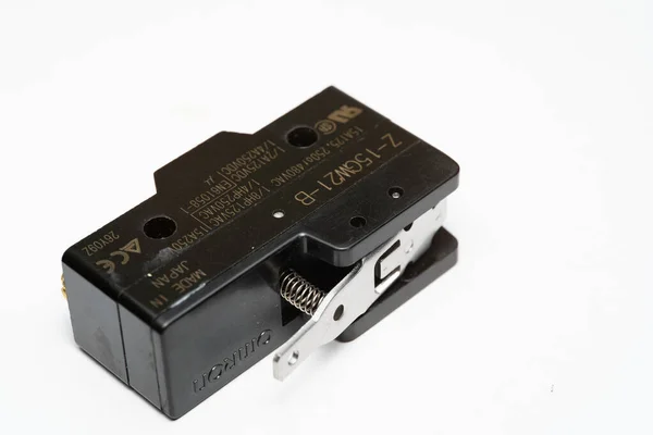 Limit Switch Sensor Machine Tiny Limit Switch Mechanical Movement Actuators — Fotografia de Stock