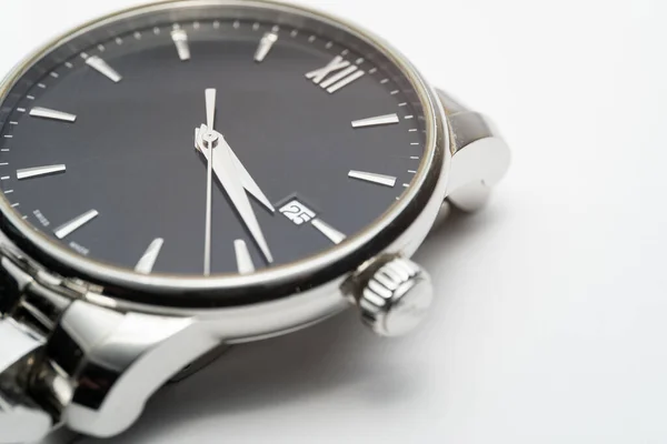 Watch Clock Face Men Design Luxury White Background — Photo