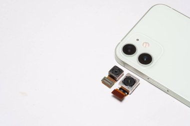 camera modules being used in mobile phones. development of mobile cameras. Digital camera lens part. sensor and technology smartphone new high resolution cameras