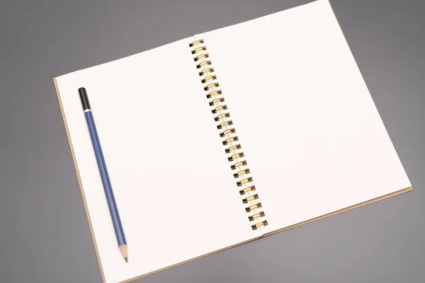 Opened Notebook Open Notebook Empty Pages — Zdjęcie stockowe