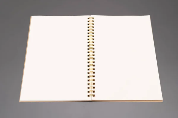 Opened Notebook Open Notebook Empty Pages — Fotografia de Stock