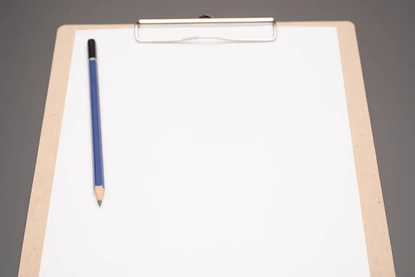 Clipboard White Sheet Paper — Stockfoto