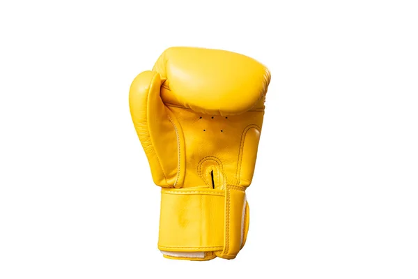 Yellow Boxing Gloves Isolated Background — Fotografia de Stock