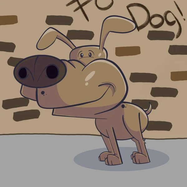 Ilustração de cachorro fofo estilo de desenho vetorial de cachorro kawaii  chibi desenho de cachorro