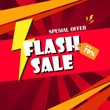 örnek flash satış poster tasarımı
