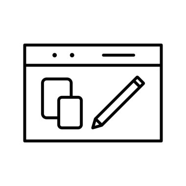 Web sitesi tasarımının güzel tasarımı Eşsiz Simge