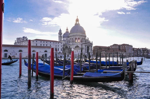 Canal Grande Und Die Basilika Des Schönsten Venedigs — Stockfoto