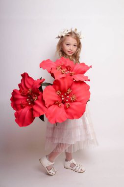 Melek kanatlı güzel bir bayan. Stüdyodan izole edilmiş.