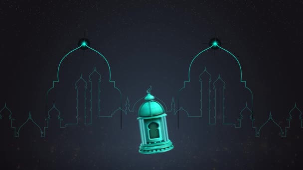 Eid Mubarak Islamisches Designkonzept Abstrakte Hintergrundanimation Eid Adha Und Eid — Stockvideo