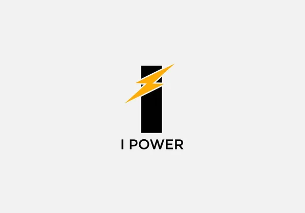 Power Abstrakt Písmeno Moderní Počáteční Tech Logo Design — Stockový vektor