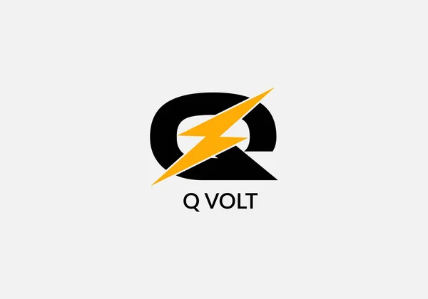 Volt Abstrato Letra Moderna Inicial Tech Logo Design —  Vetores de Stock
