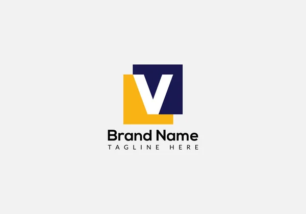 Astratto Lettera Lettere Iniziali Moderne Logo Design — Vettoriale Stock