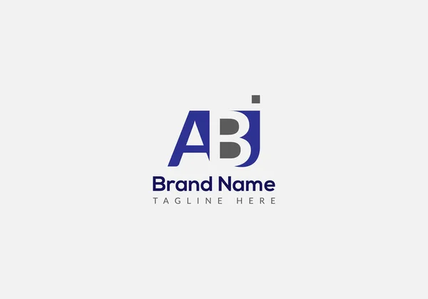Abstract Abj Letter Modern Initial Lettermarks Logo Design — Stock vektor