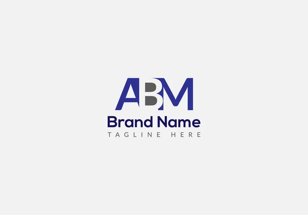 Abstrato Abm Carta Moderna Inicial Lettermarks Logotipo Design — Vetor de Stock