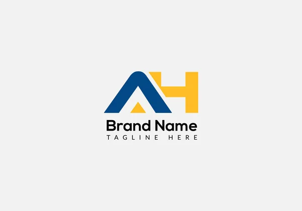 Diseño Logotipo Letras Iniciales Modernas Abstracto — Vector de stock