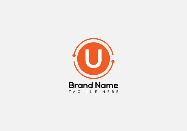 Abstract Letter Modern Initial Tech Lettermarks Logo Design — Vettoriale Stock