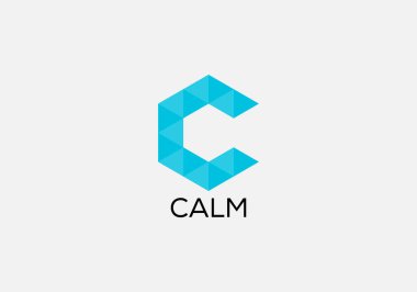 Calm Abstract c letter modern initial logo design