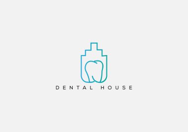 Dental House logo design template
