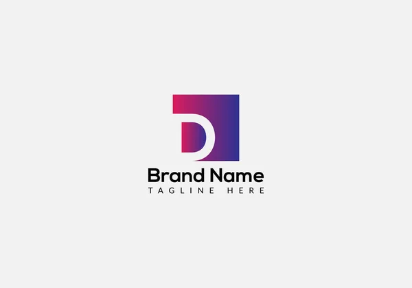 Diseño Logotipo Letras Iniciales Modernas Letra Abstracta — Vector de stock