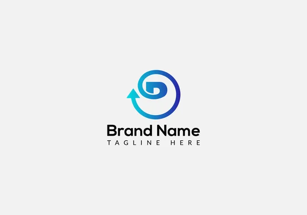 Abstrato Letra Moderna Iniciais Lettermarks Logotipo Design — Vetor de Stock